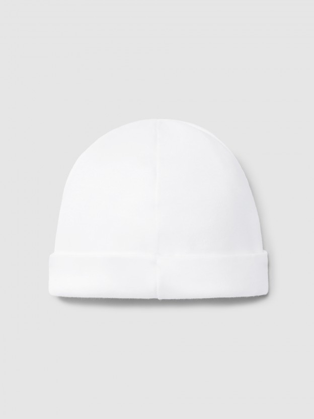 Plain cotton beanie