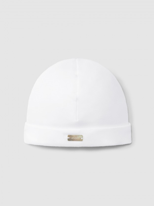 Plain cotton beanie