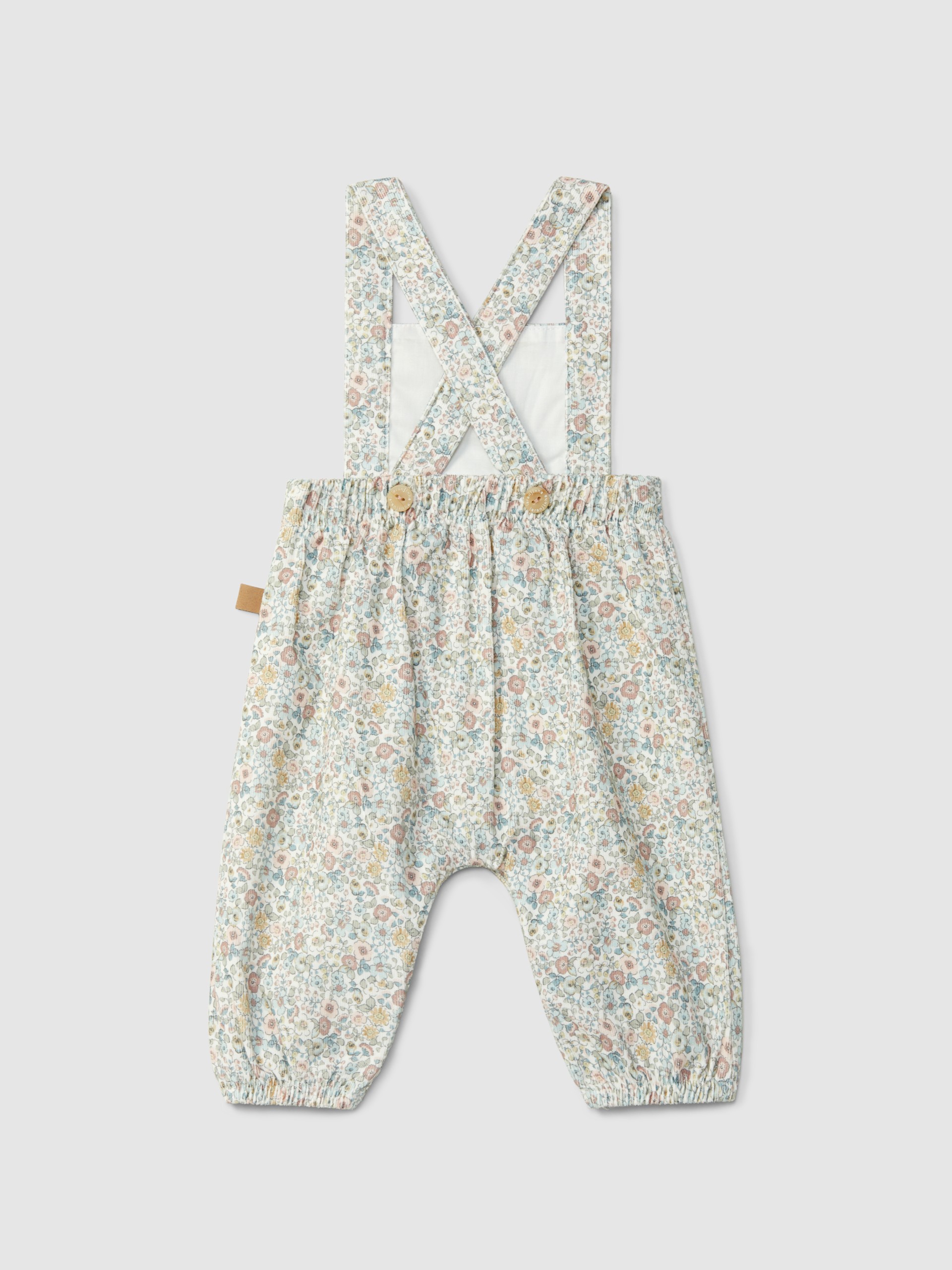 Dungarees in print corduroy
