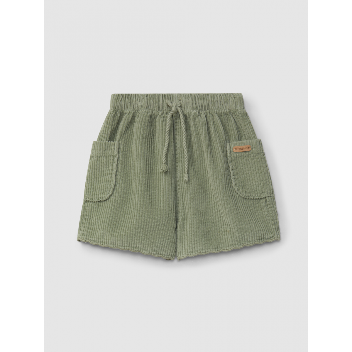 Corduroy shorts with decorative detail - 92808I4205R350025