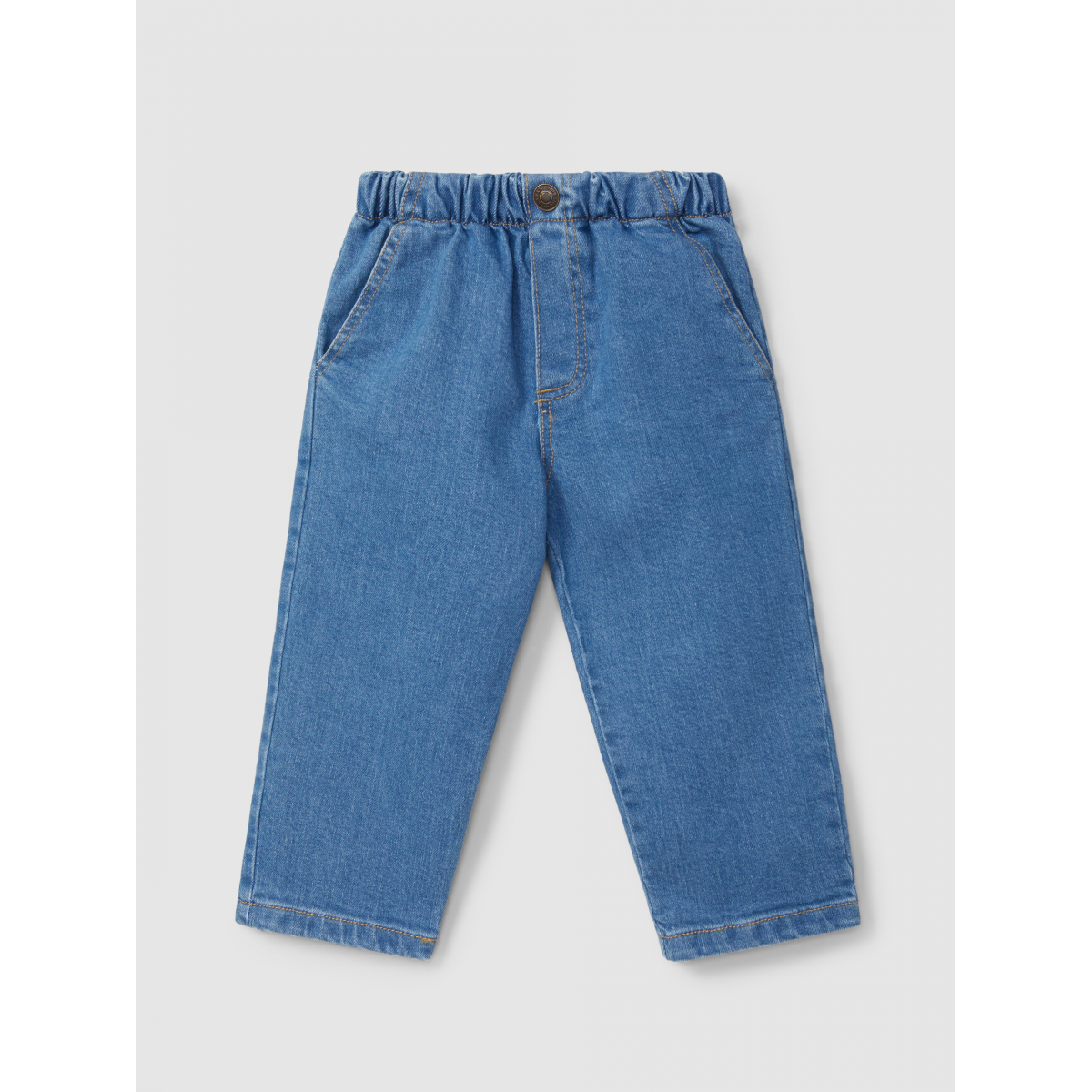 ★Wai Kei★ Dolphin applique line denim pants deep blue YKBD Dolphin Applique Line Denim Pants - WaiKei | 60% - Asian